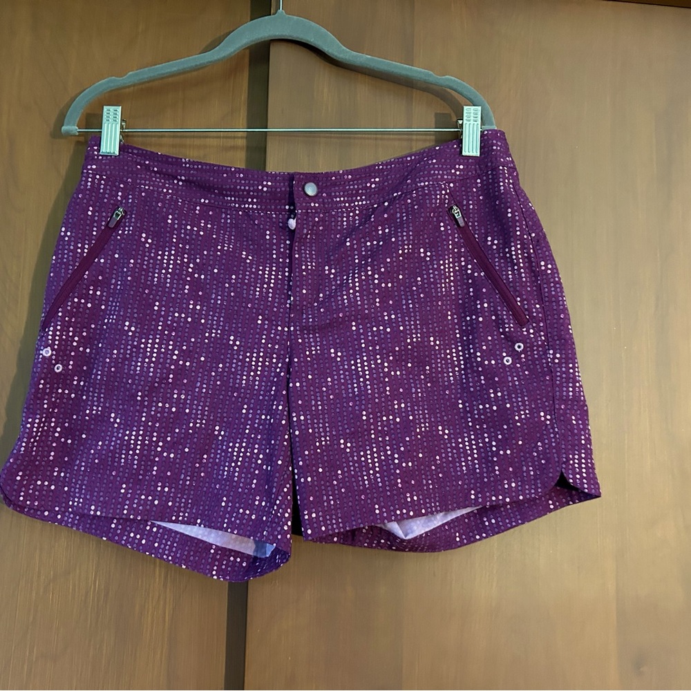 Title nine Purple Athletic Shorts Lightweight Performance